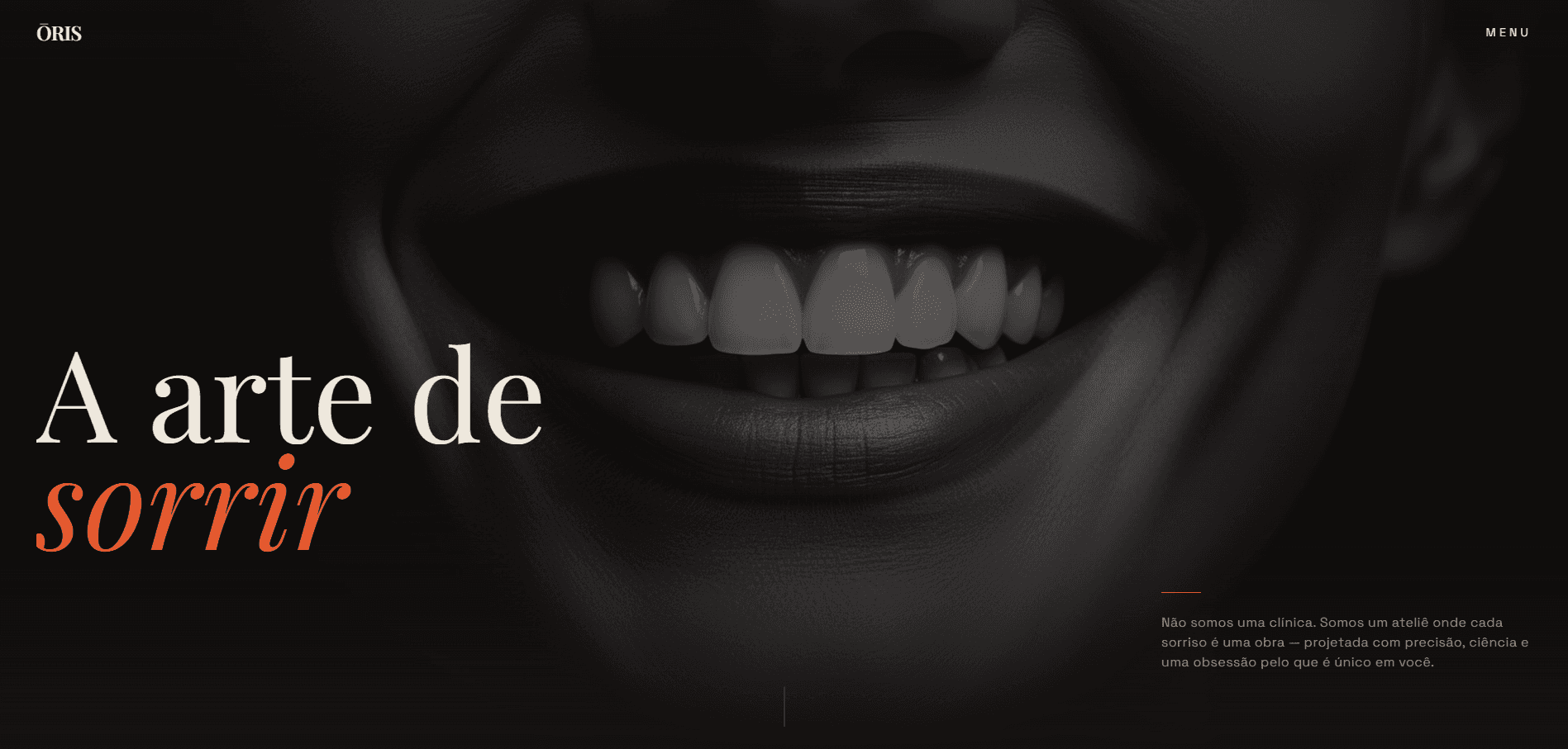 Screenshot do projeto: ŌRIS — Ateliê de Odontologia